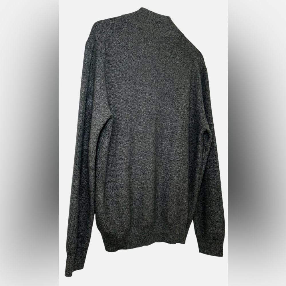 POLO Ralph Lauren XL Men’s Gray Pima Cotton 1/4 Zip Long Sleeve Pullover Sweater - Picture 8 of 9